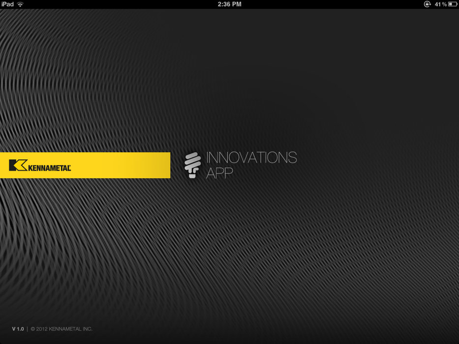 Lancement de l’application iPad® « Innovations Kennametal »